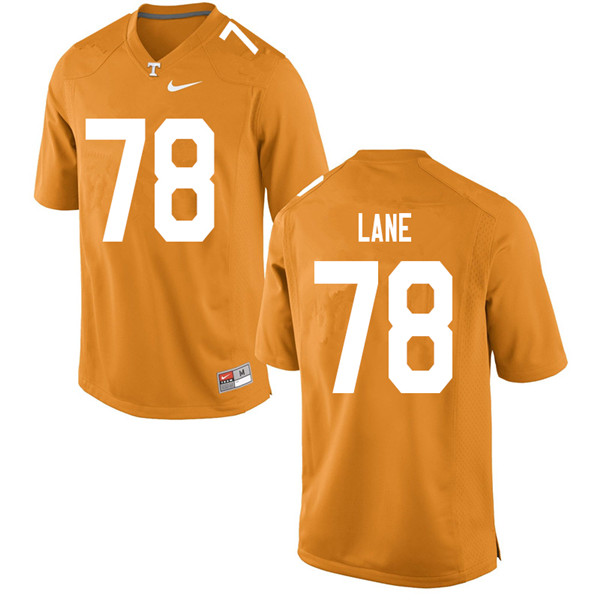 Men #78 Ollie Lane Tennessee Volunteers College Football Jerseys Sale-Orange